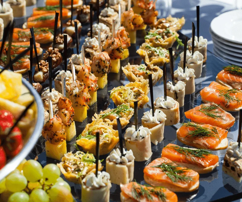 banner finger food dịch vụ catering don